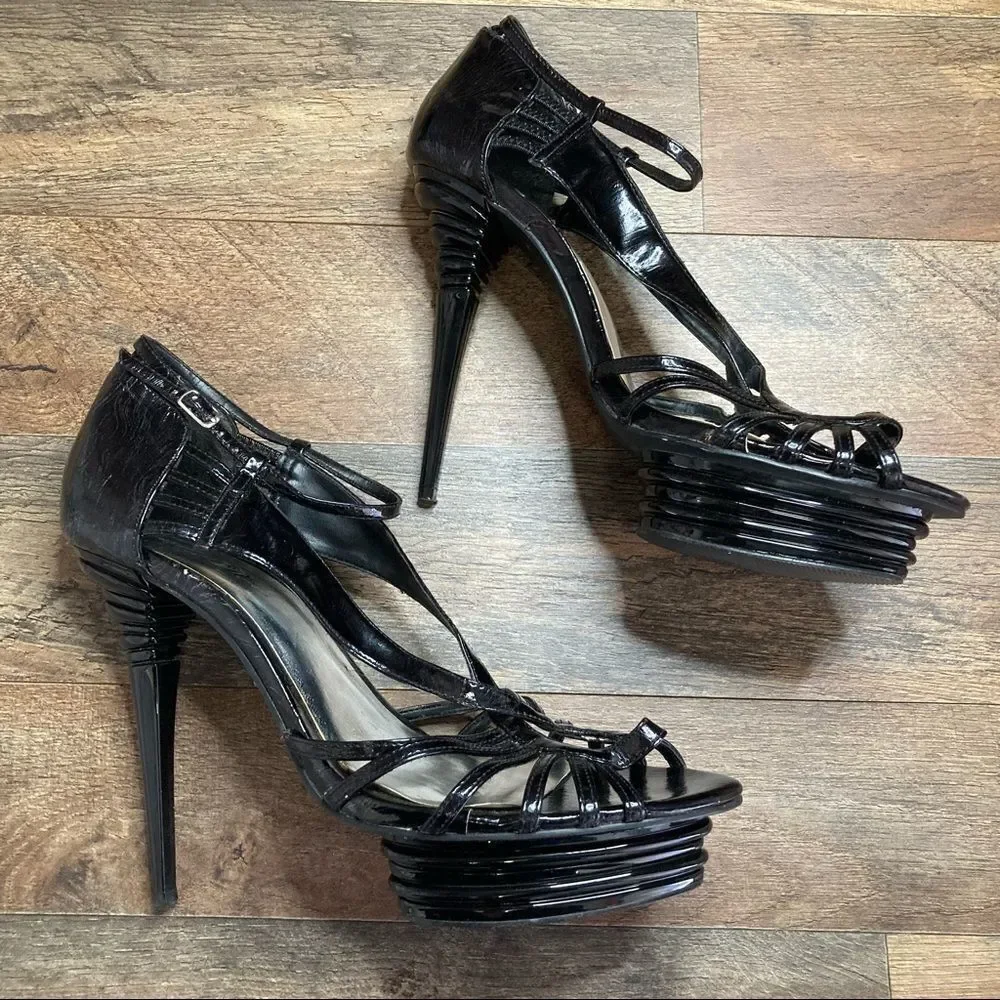 Sexy Black 5” Platform Stiletto Heels